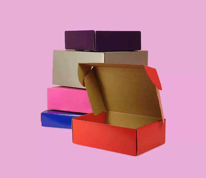 Matte Colored Corrugated Mailing Packaging